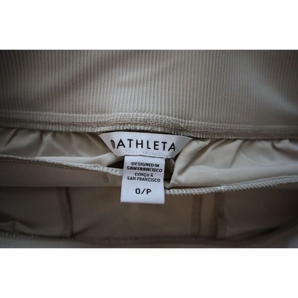 Athleta 198671-18-2 Women's Sz 0 Beige Brooklyn Mid-Rise Ankle Pants - Picture 3 of 14